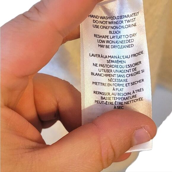 Pilcro Anthropologie Cream Teddy Oversized Tunic Sweater Size S - Picture 6 of 6